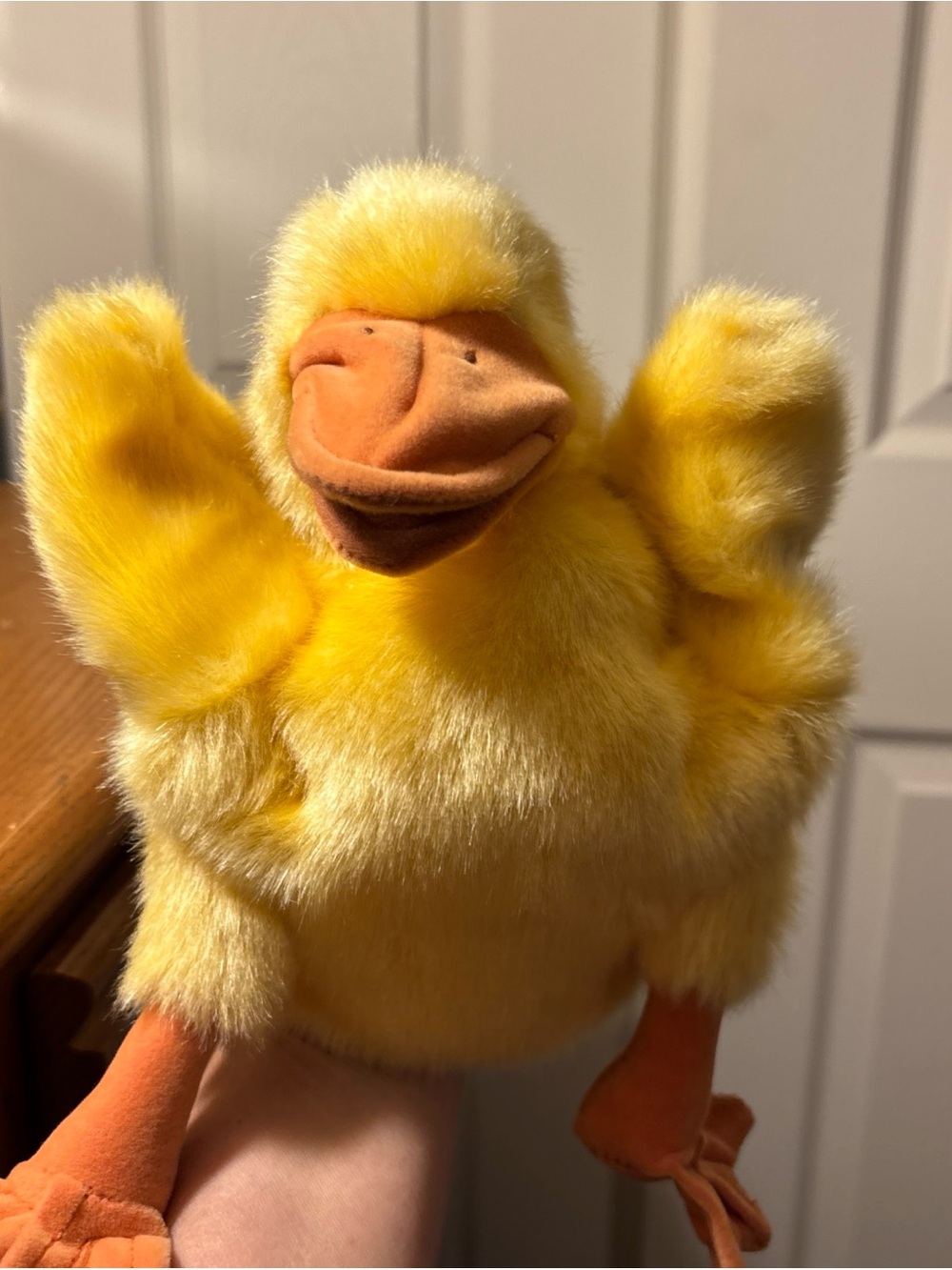 Yellow Plush Duck puppet by folkmanis
